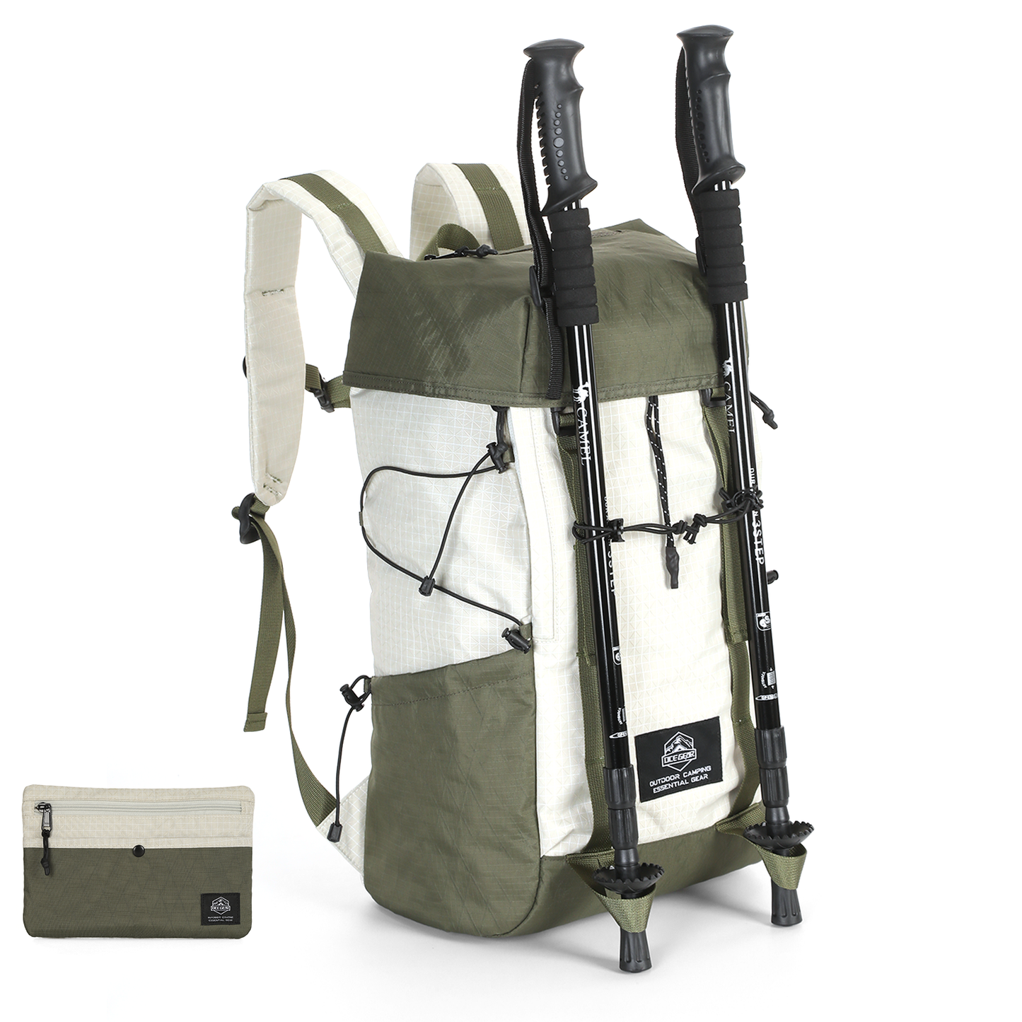 Hiking Backpack Waterproof Mountaineering Backpack with Rain Cover Outdoor Travel Camping Rucksack Lightweight Trekking Daypack for Men Women