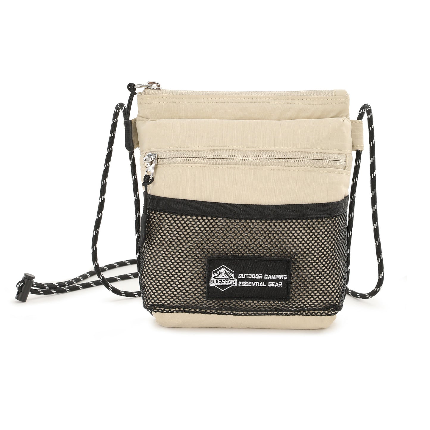 Crossbody Sling Bag for Women Men with Secure Elastic Strap - Smart Pocket Layout Shoulder Bag Urban Outdoor Travel