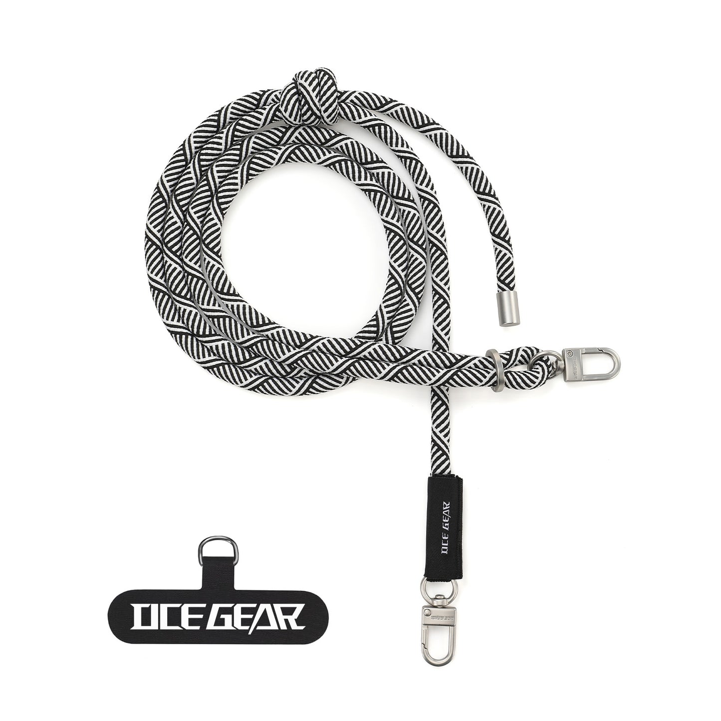 OCE GEAR Phone Lanyard Crossbody Phone Lanyard Multifuctional Patch Lanyards Compatible Most Smartphones Nylon Rope Buckle Green