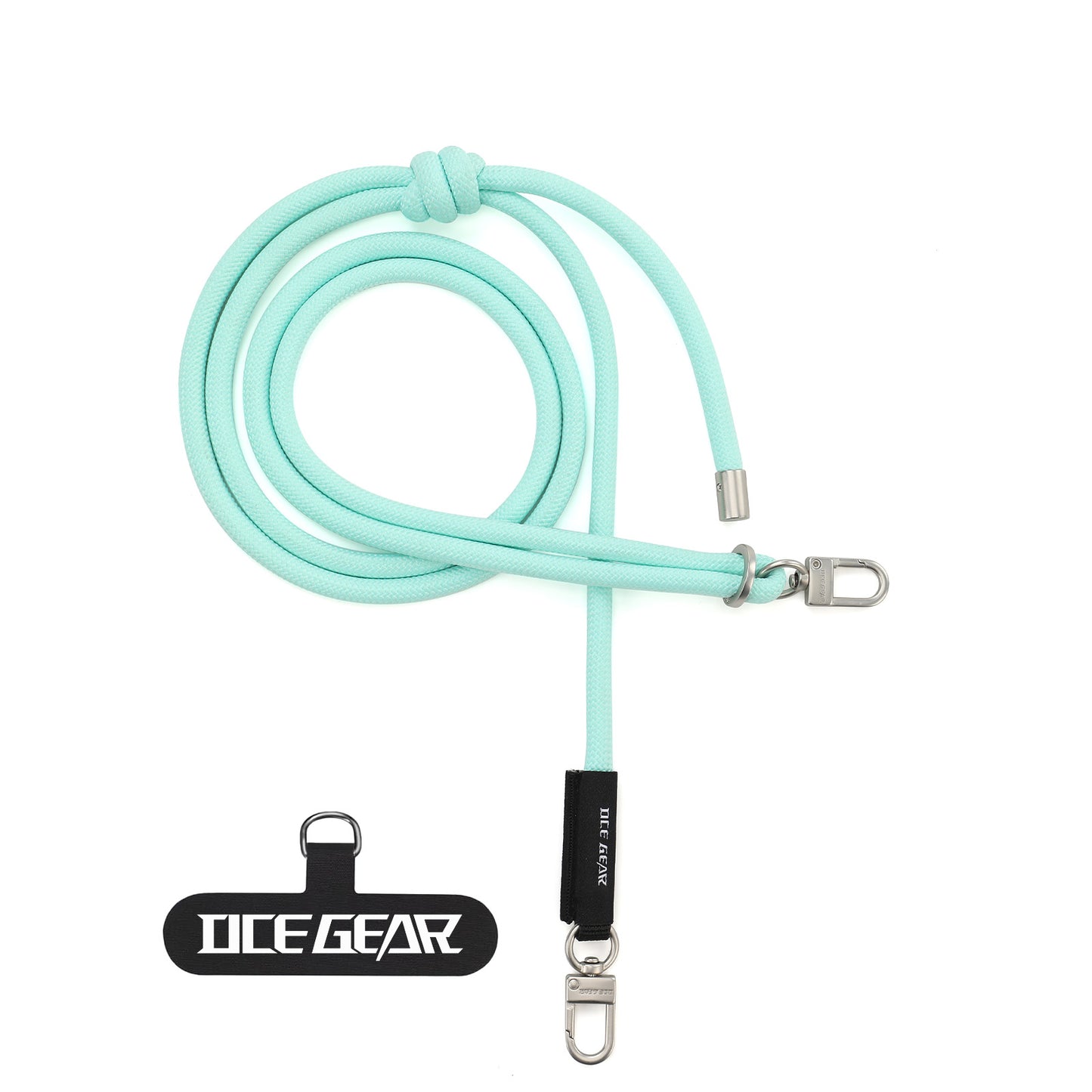 OCE GEAR Phone Lanyard Crossbody Phone Lanyard Multifuctional Patch Lanyards Compatible Most Smartphones Nylon Rope Buckle Green