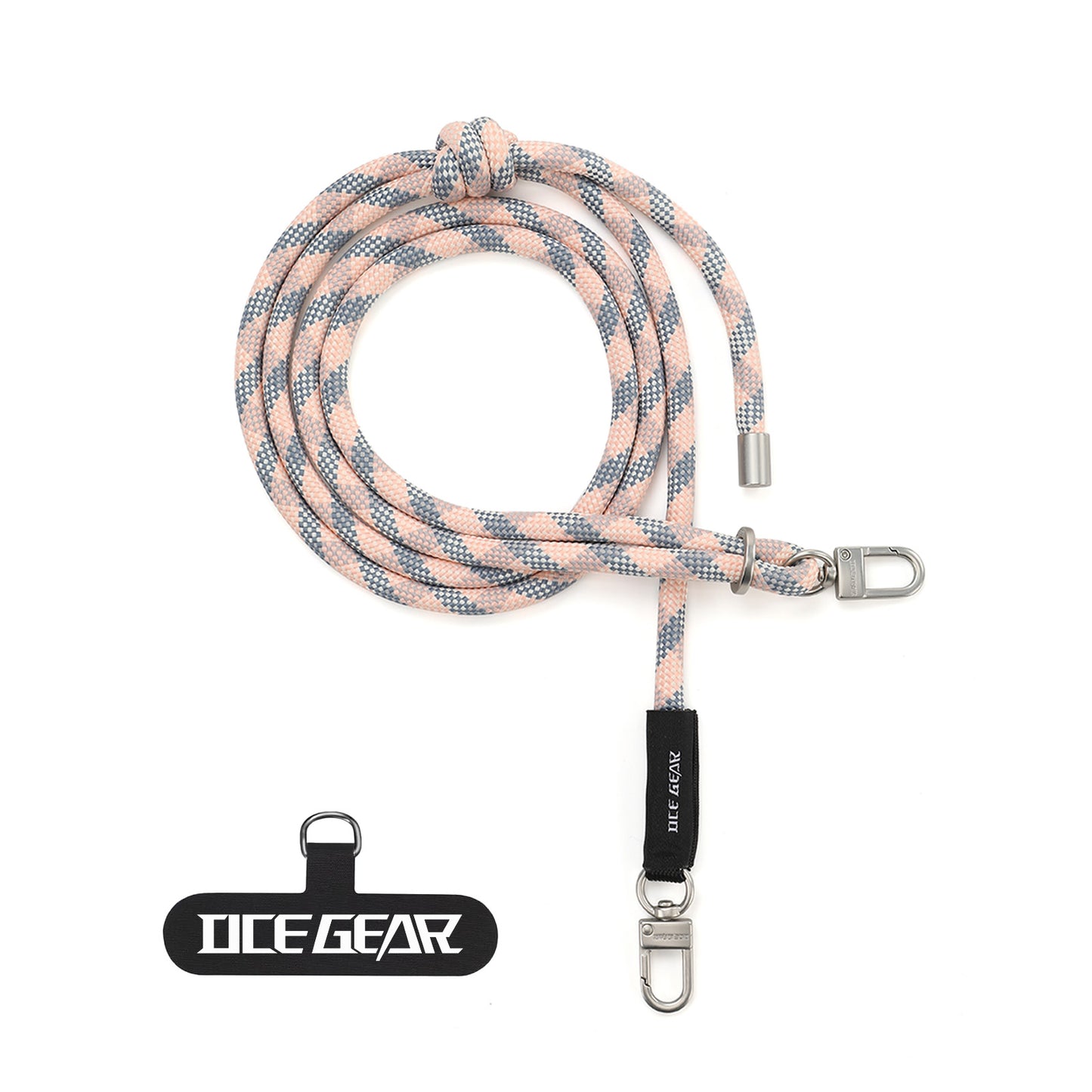 OCE GEAR Phone Lanyard Crossbody Phone Lanyard Multifuctional Patch Lanyards Compatible Most Smartphones Nylon Rope Buckle Green