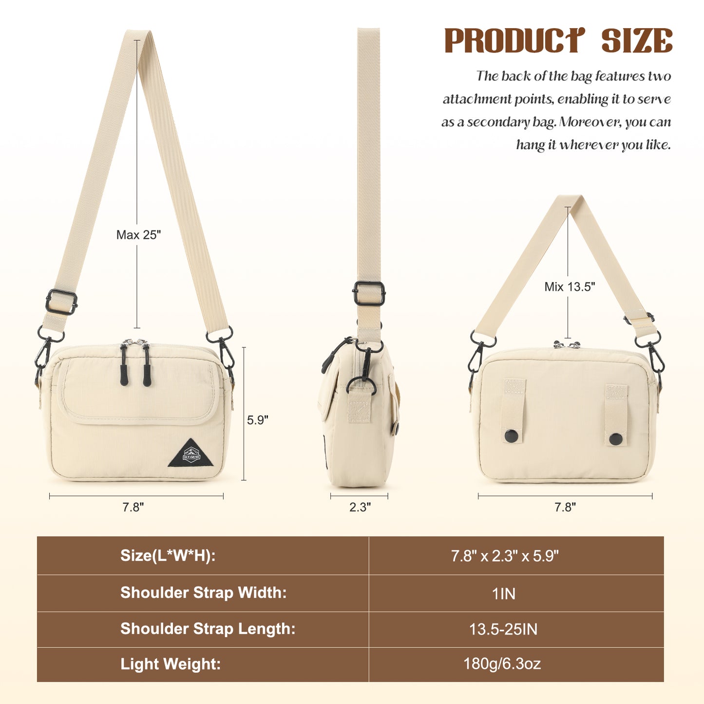 Mini Crossbody Bag with Adjustable Strap Festival Bag Sling Chest Bag for Outdoor, Workout, Travel, and Casual
