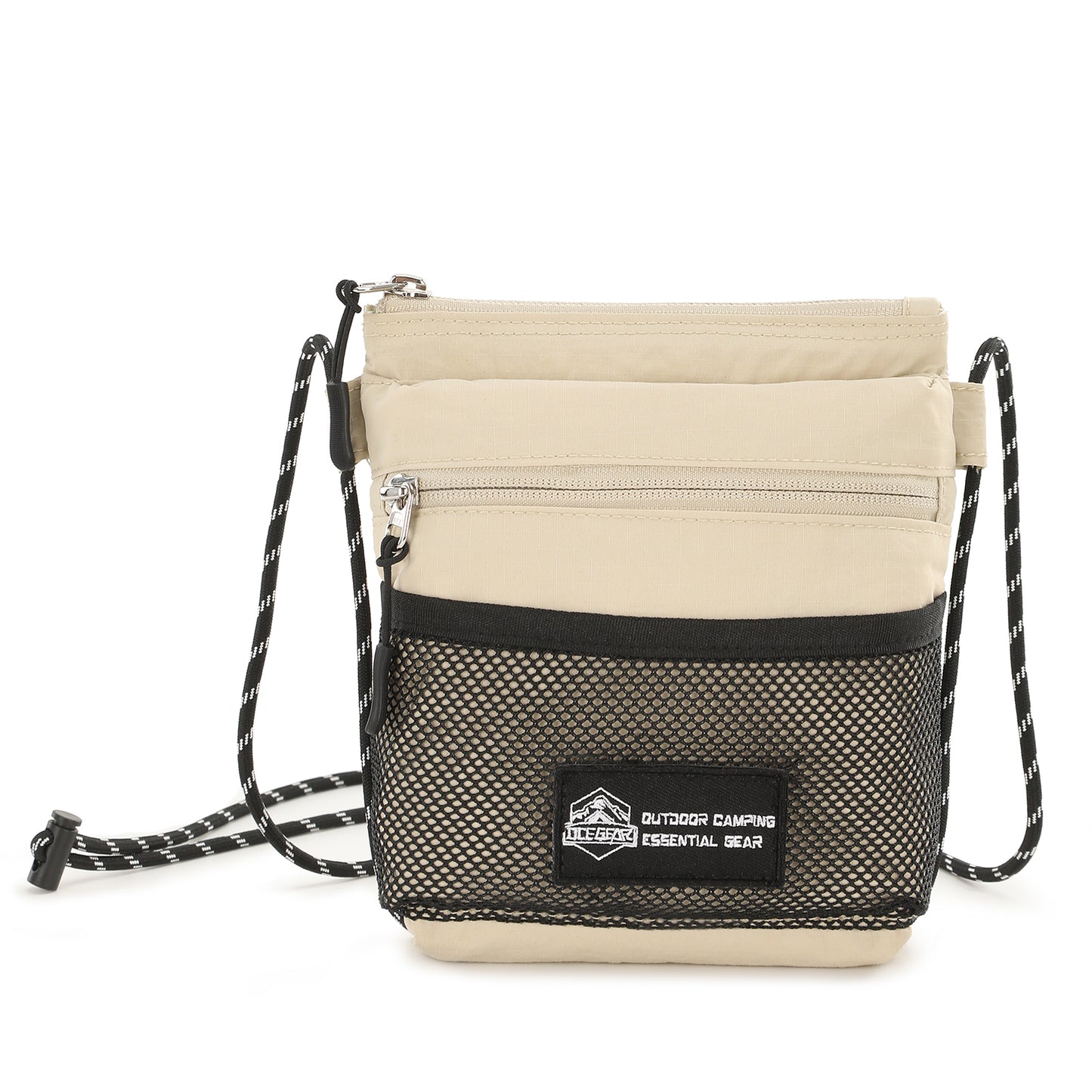 Crossbody Sling Bag for Women Men with Secure Elastic Strap - Smart Pocket Layout Shoulder Bag Urban Outdoor Travel