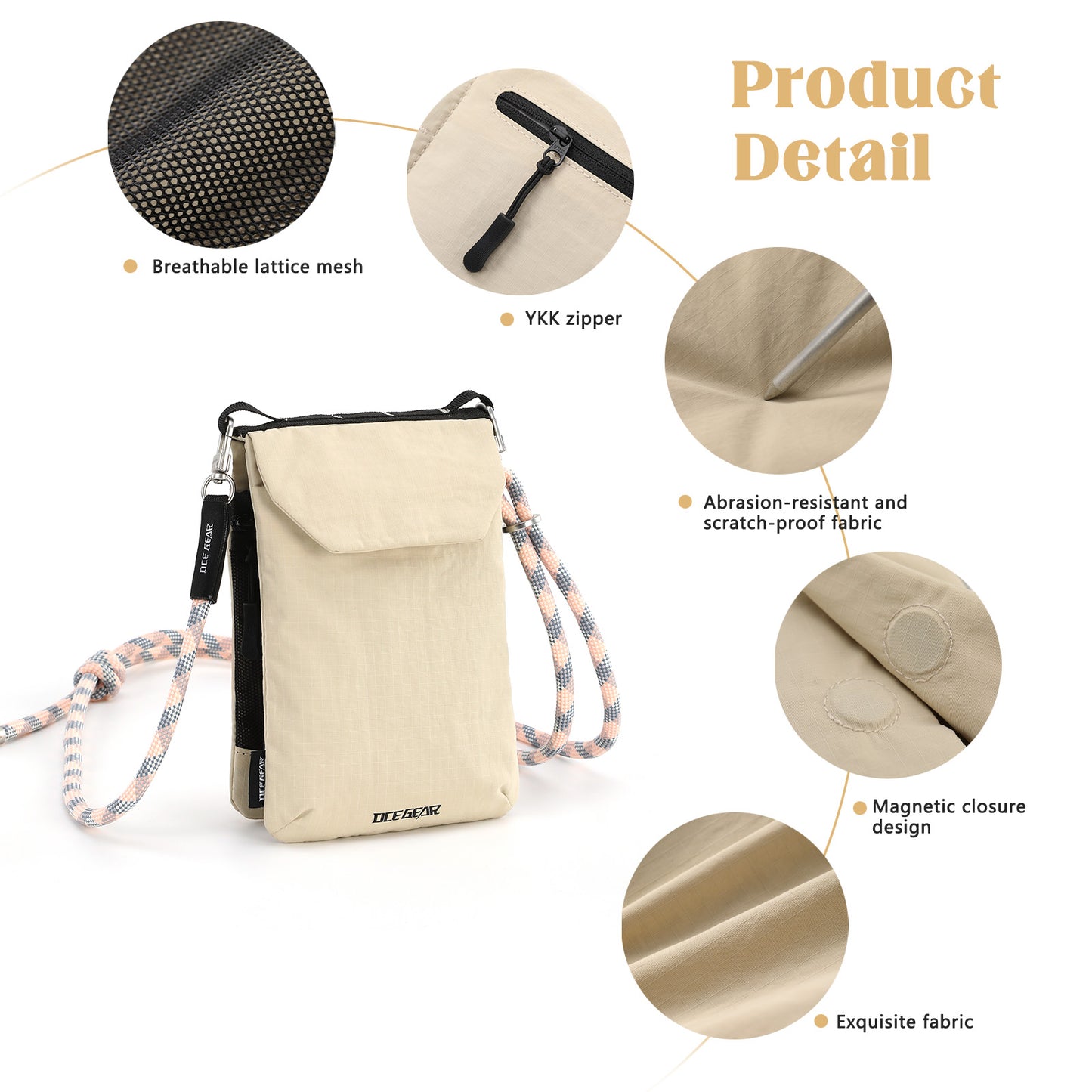 Travel Passport Holder Small Crossbody bag RFID Organizer Case Easy to Conceal Travel Pouch for Daily Use & Outdoor Activities