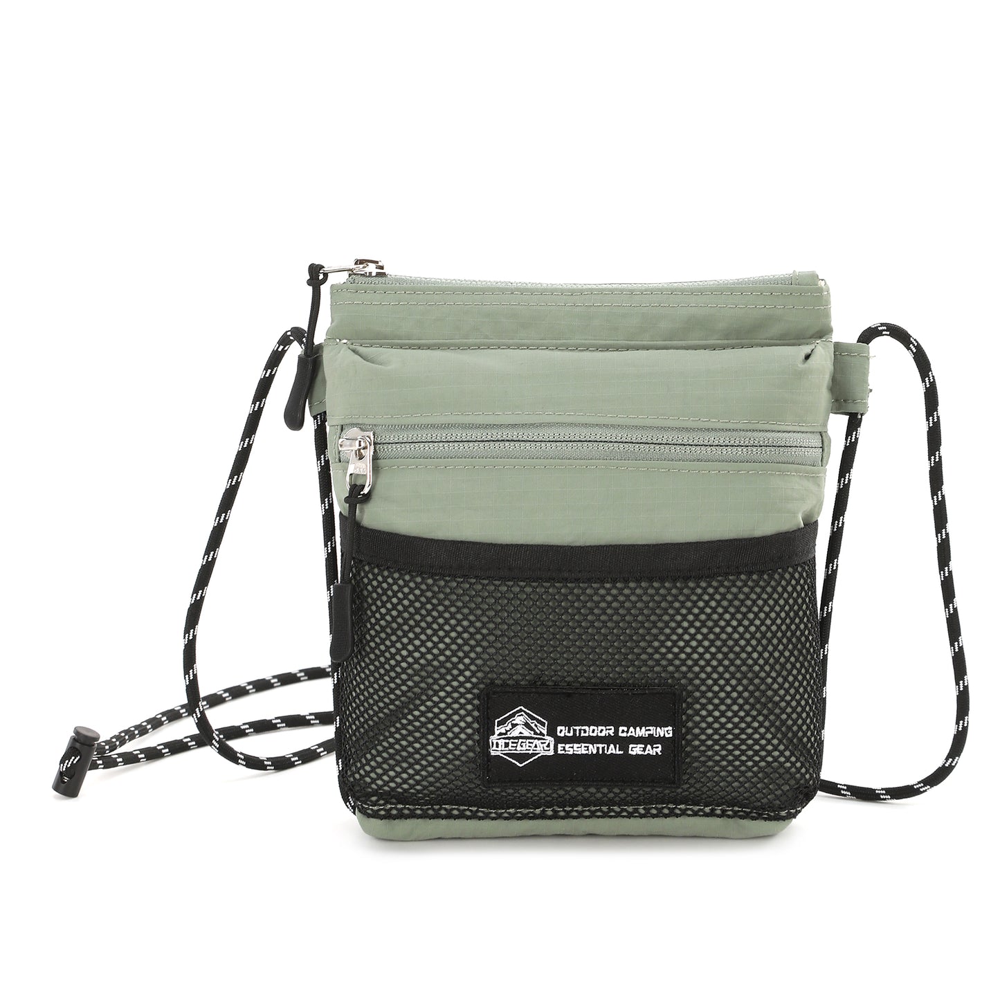 Crossbody Sling Bag for Women Men with Secure Elastic Strap - Smart Pocket Layout Shoulder Bag Urban Outdoor Travel