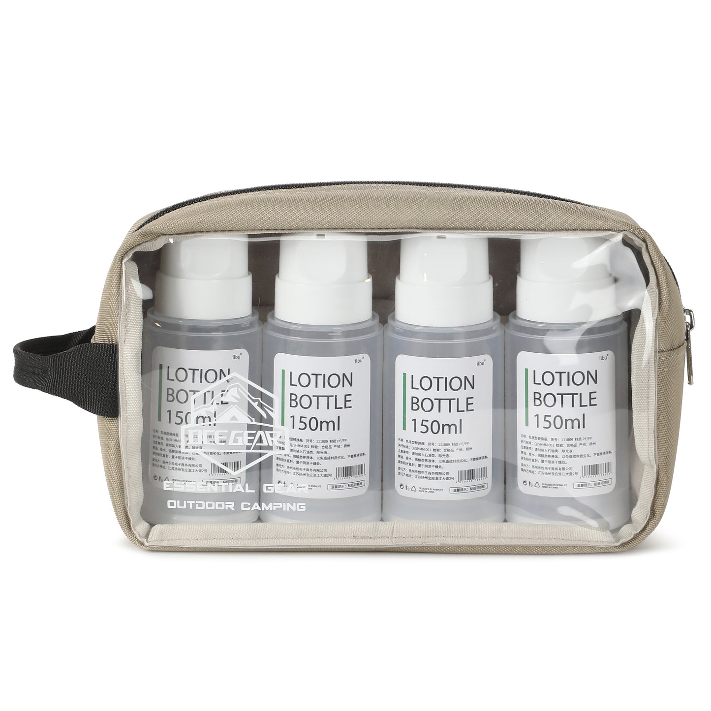 Travel Toiletry Bag - Durable Nylon, Versatile Hanging Design,Portable Tactical Pouch for Camping, Hiking , Travel