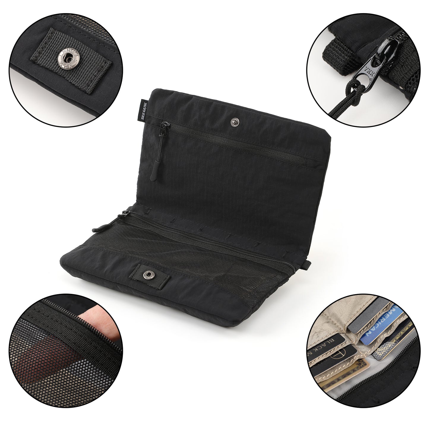 Crossbody Shoulder Bag Anti-theft Swipe RFID Protected Passport Bag & Smart Organizer for Travel Essentials