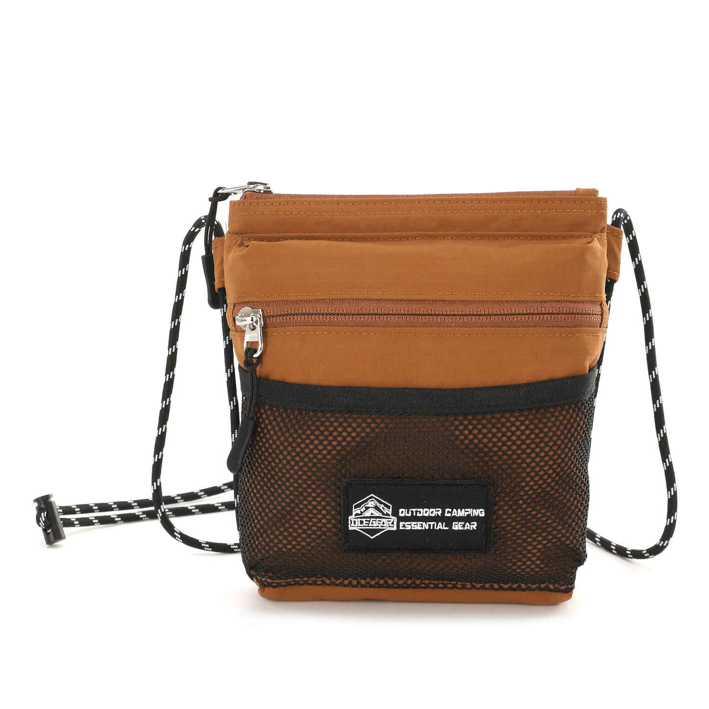 Crossbody Sling Bag for Women Men with Secure Elastic Strap - Smart Pocket Layout Shoulder Bag Urban Outdoor Travel