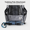 HN2501 ultralight backpack hydration opening and side mesh pocket detail