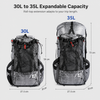 HN2501 Dyneema ultralight hiking backpack external mesh pocket and roll-top closure
