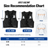 OCE GEAR trail running vest S-M and L-XL size recommendation chart
