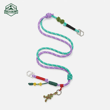 Designer Hand-Braided Phone Lanyard with Detachable Tether Patch