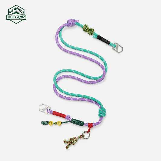Designer Hand-Braided Phone Lanyard with Detachable Tether Patch