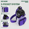 750ml water bottle sling bag with front zip pocket