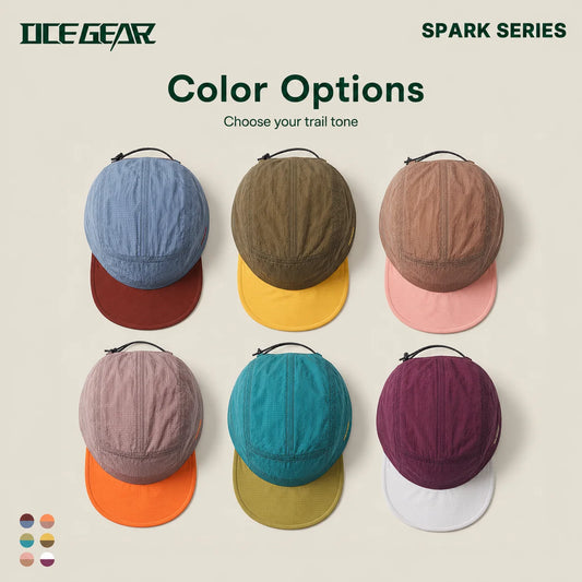 OCE GEAR Spark Series lightweight trail cap color options