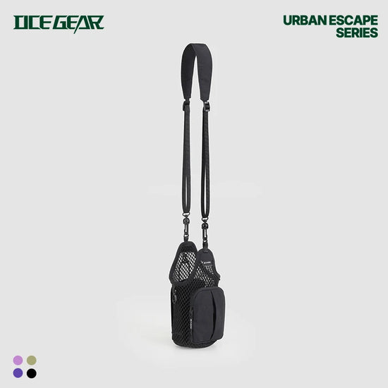 OCE GEAR Urban Escape Lightweight Bottle Sling in Shadow Black