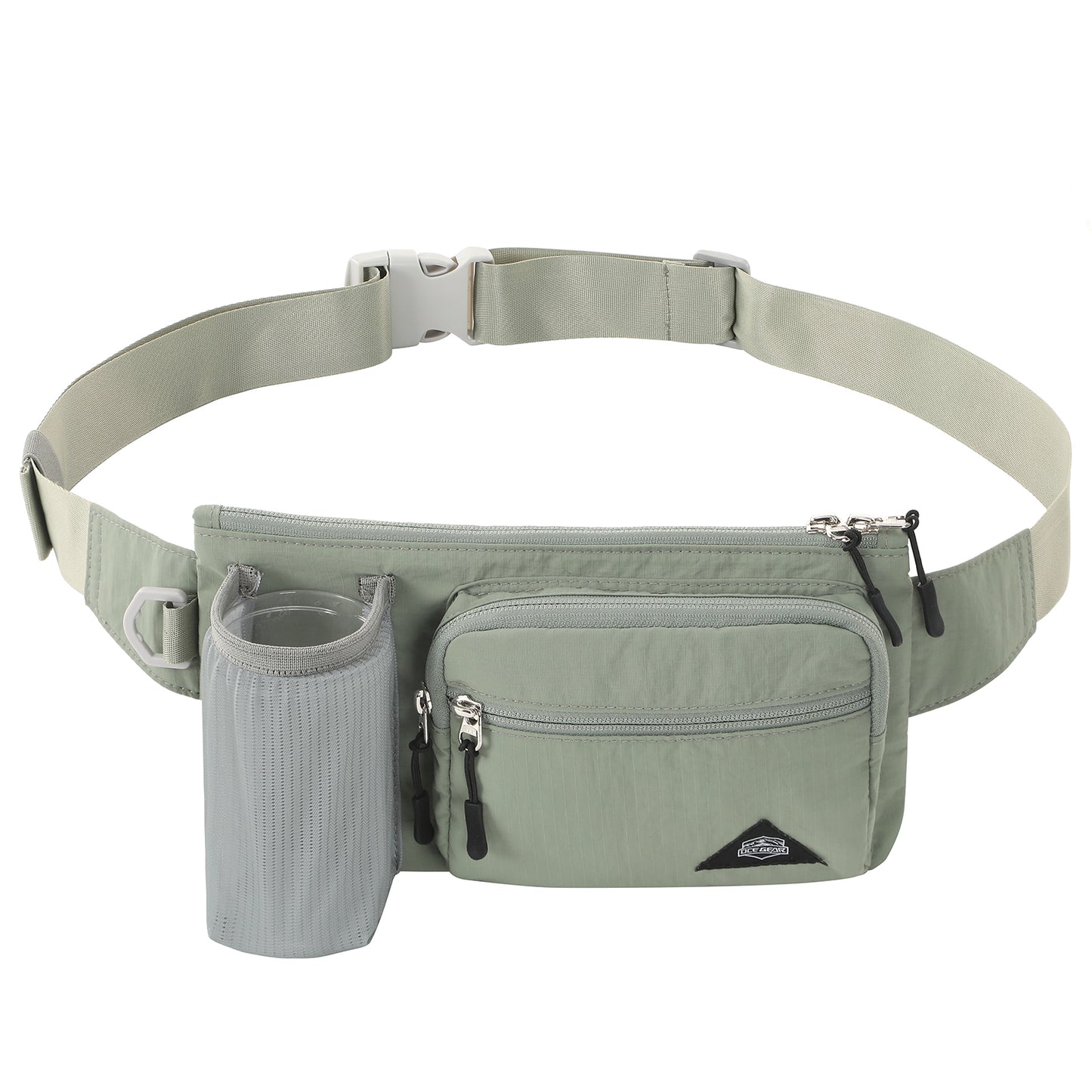 Fanny Pack with Water Bottle Holder for Men Women Hiking Waist Bag Running Waist Pack Waterproof for Outdoor Travel Cycling Climbing Walking Fit All Phones (Bottle Not Included)