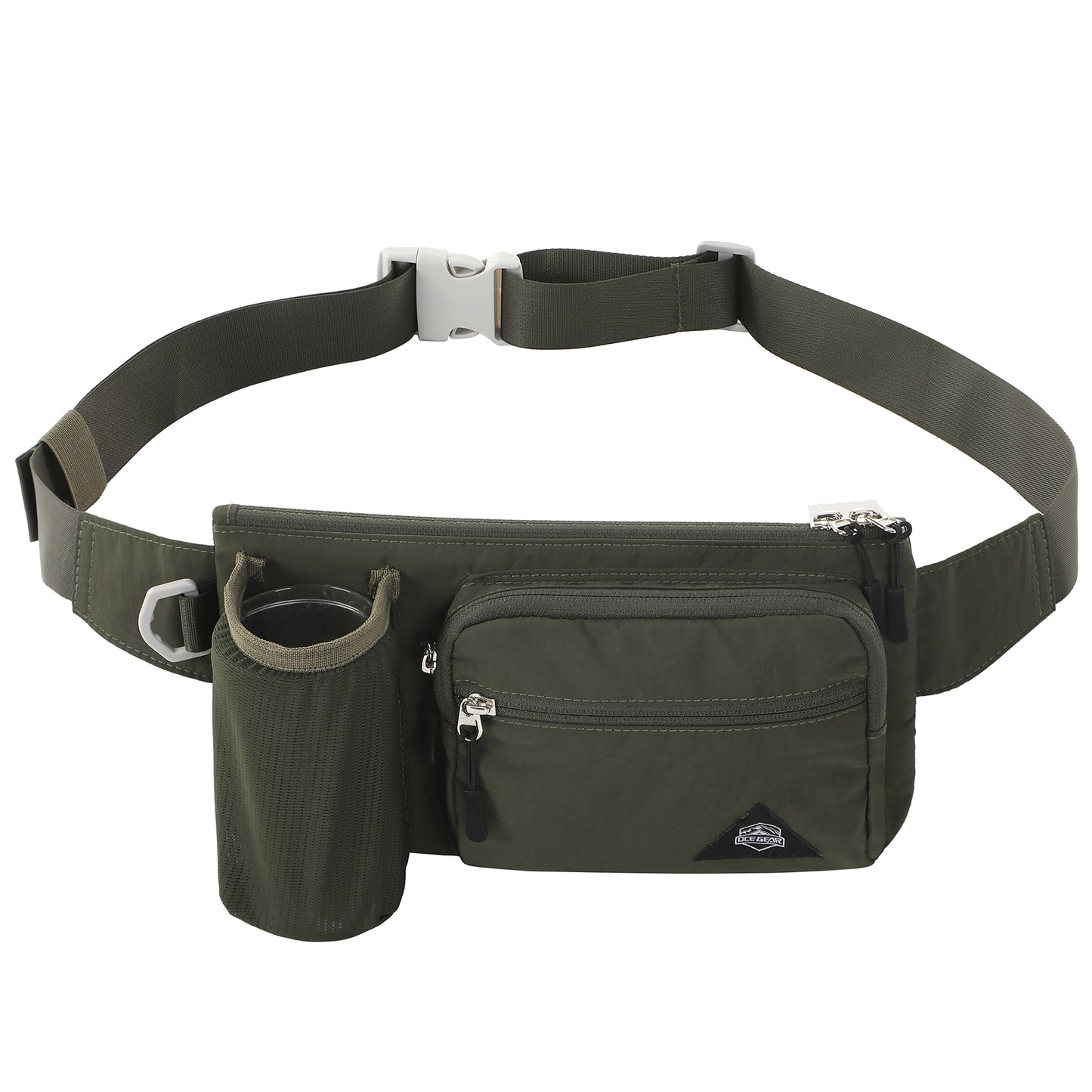 Fanny Pack with Water Bottle Holder for Men Women Hiking Waist Bag Running Waist Pack Waterproof for Outdoor Travel Cycling Climbing Walking Fit All Phones (Bottle Not Included)