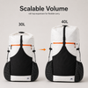 Dyneema DCH 3.2oz white fabric detail on ultralight hiking backpack