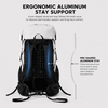 Hiker wearing 40L Dyneema DCH ultralight backpack
