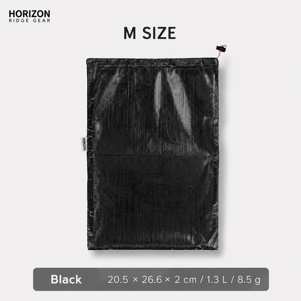 Black Dyneema waterproof storage bag size M