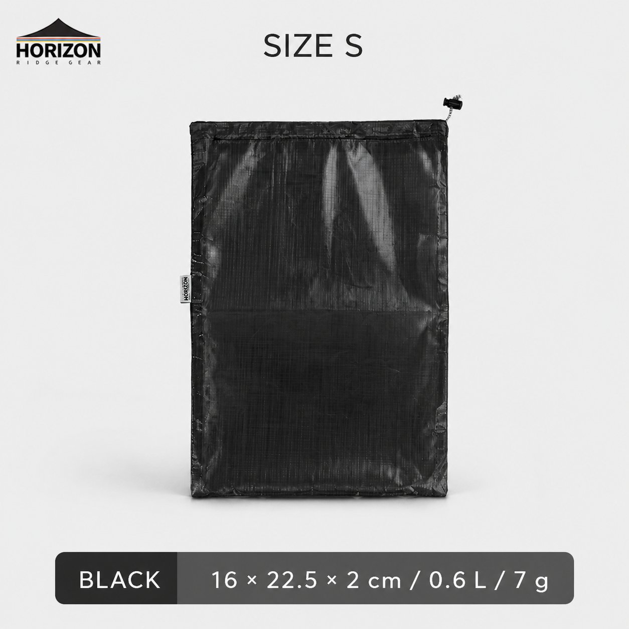 Black Dyneema waterproof storage bag size S