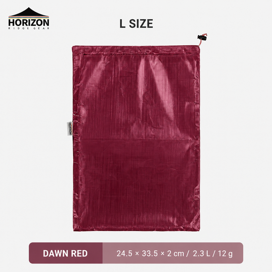 Dawn Red Dyneema waterproof storage bag size L