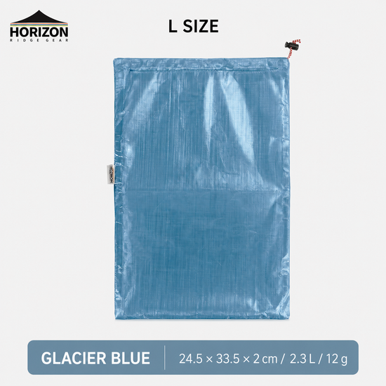 Glacier Blue Dyneema waterproof storage bag size L