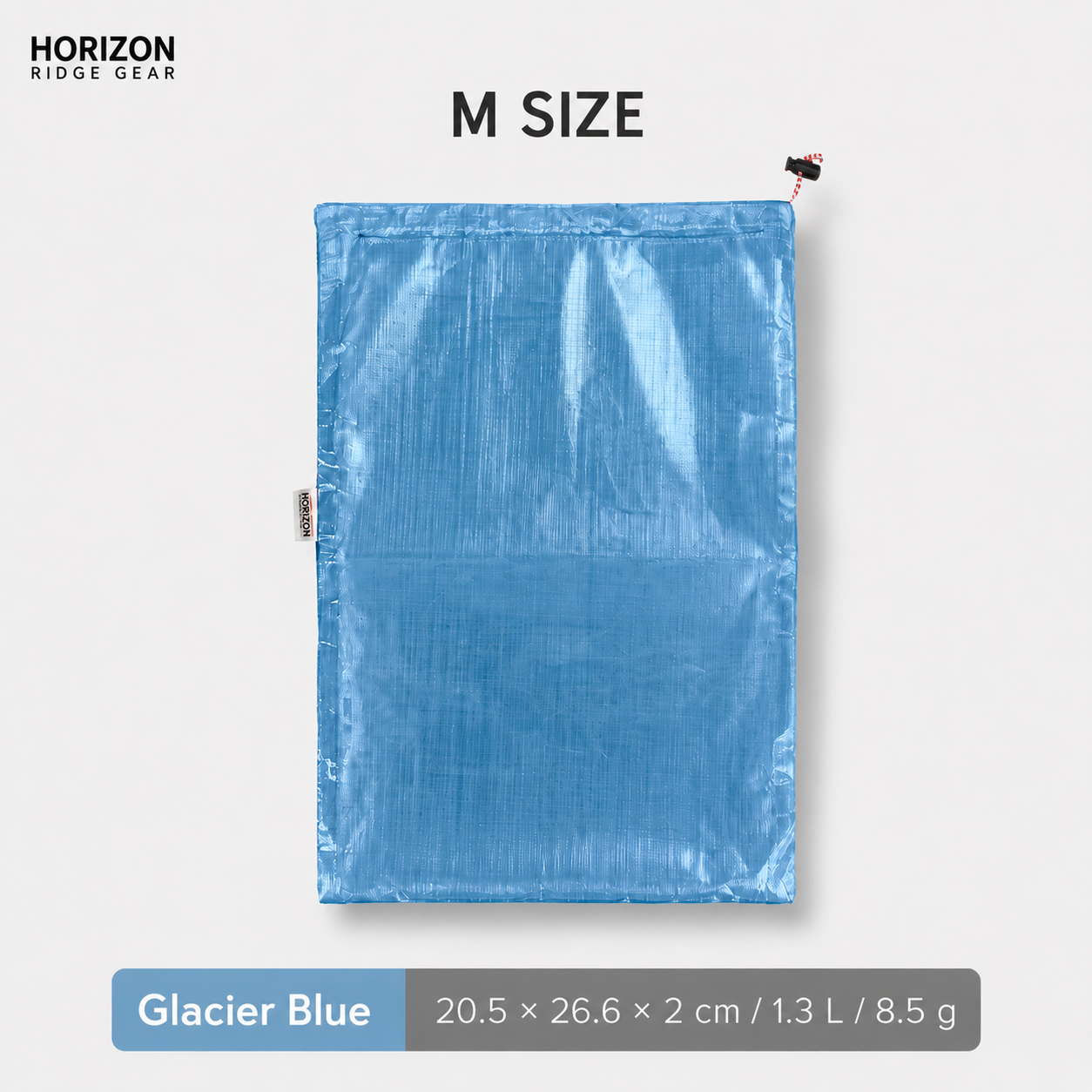 Glacier Blue Dyneema waterproof storage bag size M