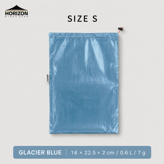 Glacier Blue Dyneema waterproof storage bag size S