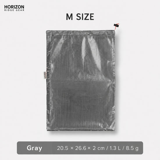 Gray Dyneema waterproof storage bag size M