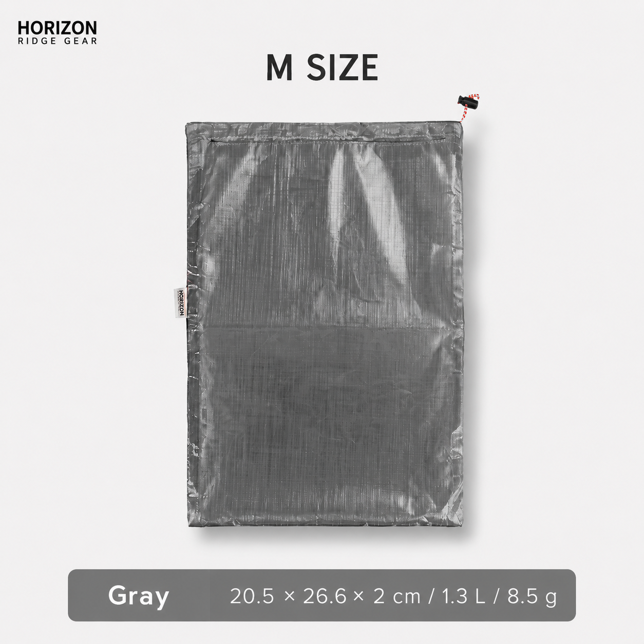 Gray Dyneema waterproof storage bag size M