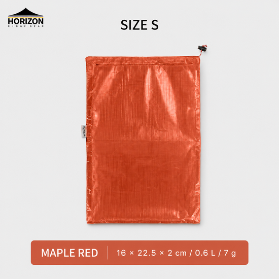 Maple Red Dyneema waterproof storage bag size S