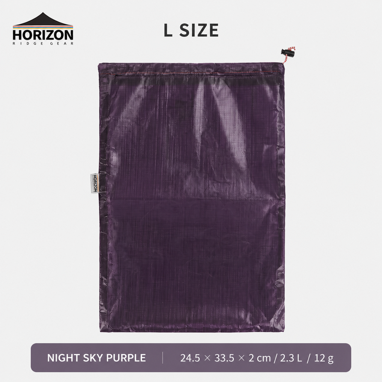 Night Sky Purple Dyneema waterproof storage bag size L