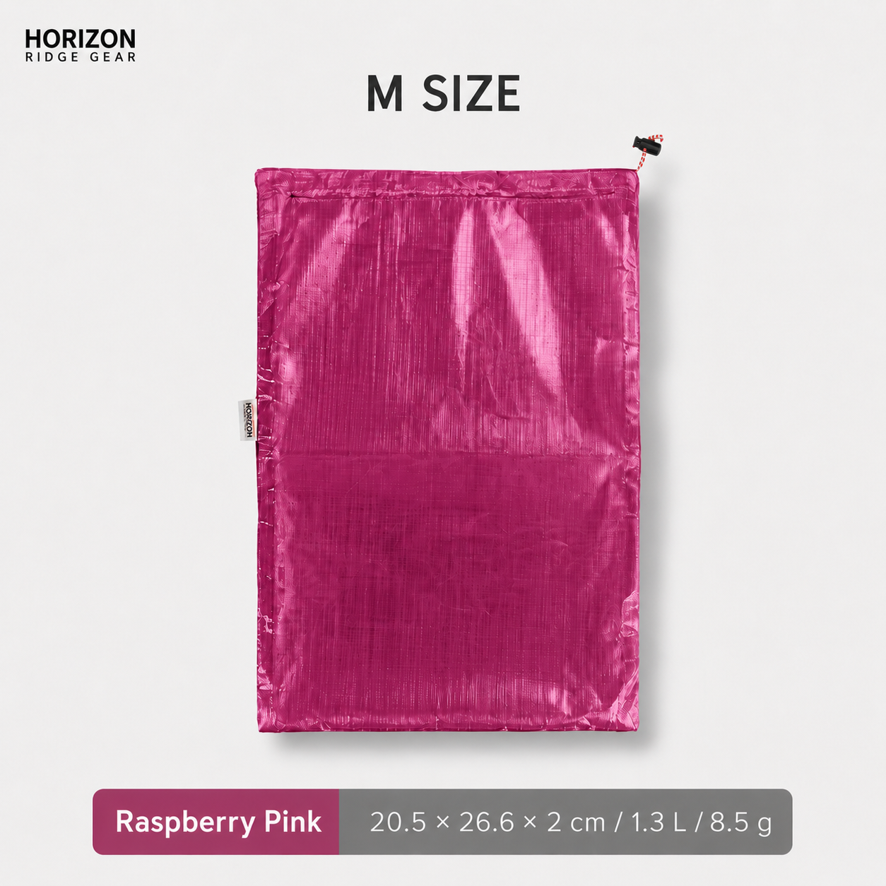 Raspberry Pink Dyneema waterproof storage bag size M