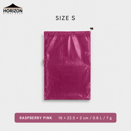 Raspberry Pink Dyneema waterproof storage bag size S