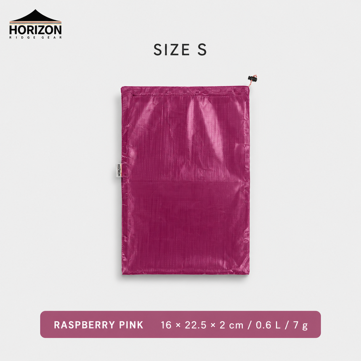 Raspberry Pink Dyneema waterproof storage bag size S