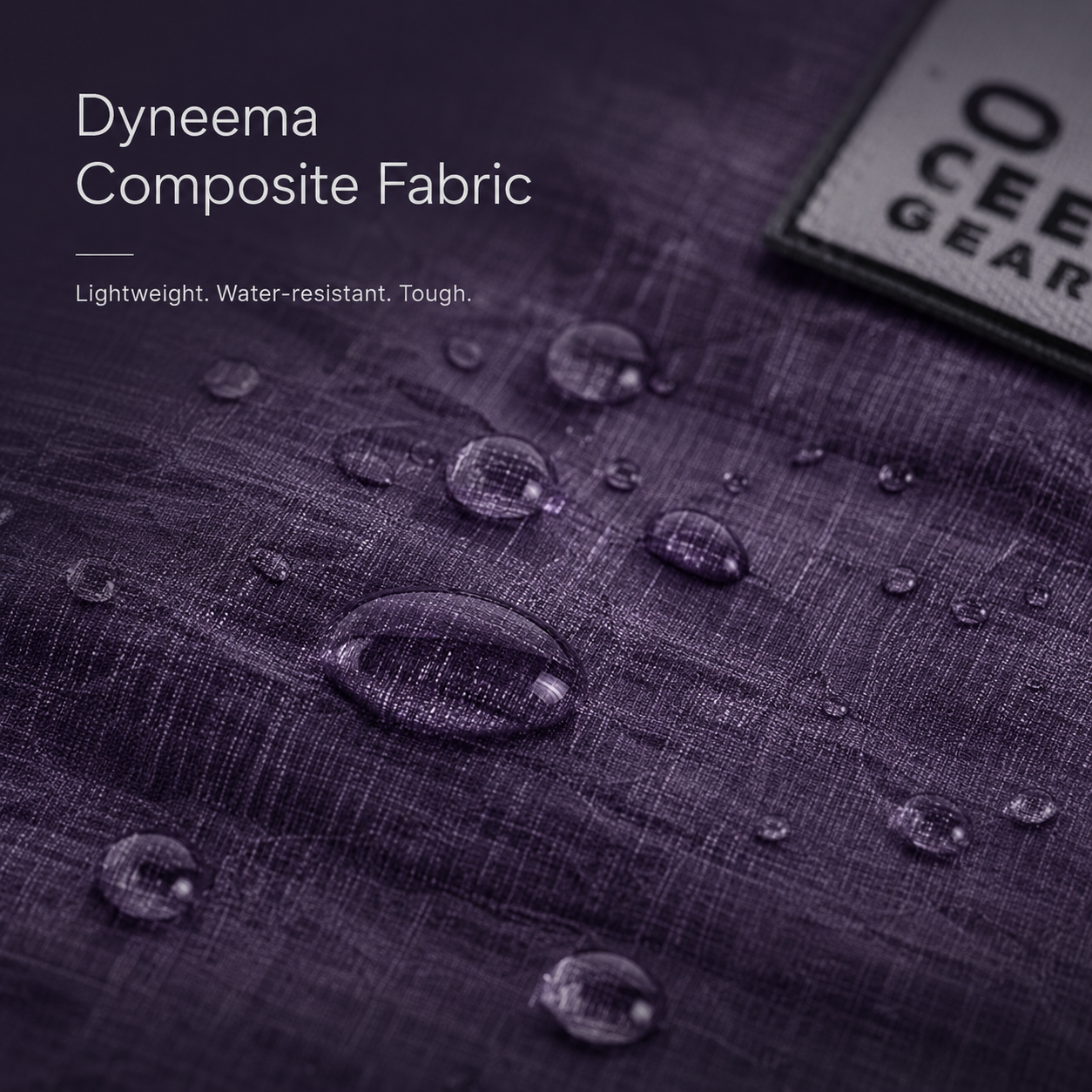 Water resistant Dyneema Composite Fabric close up