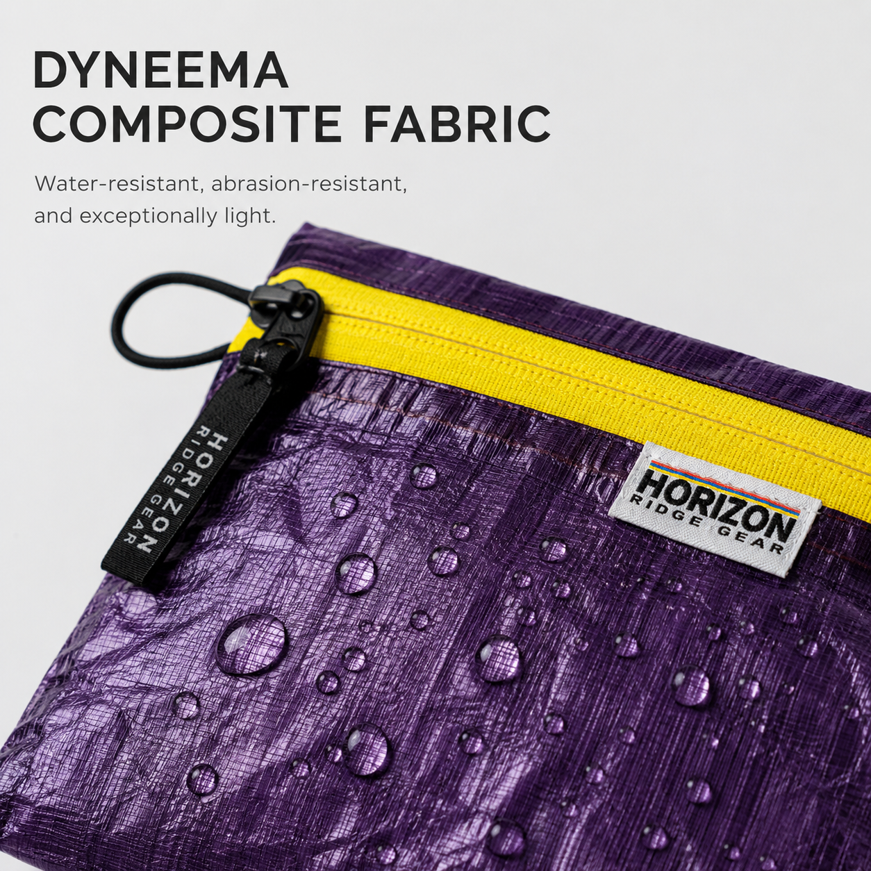 Dyneema Composite Fabric pouch with water resistant fabric