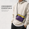 Night Purple Yellow ultralight Dyneema zip pouch crossbody