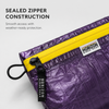 Dyneema Composite Fabric pouch with sealed zipper