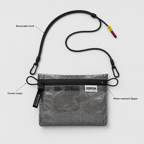 Horizon Ridge Gear zip pouch with removable cord
