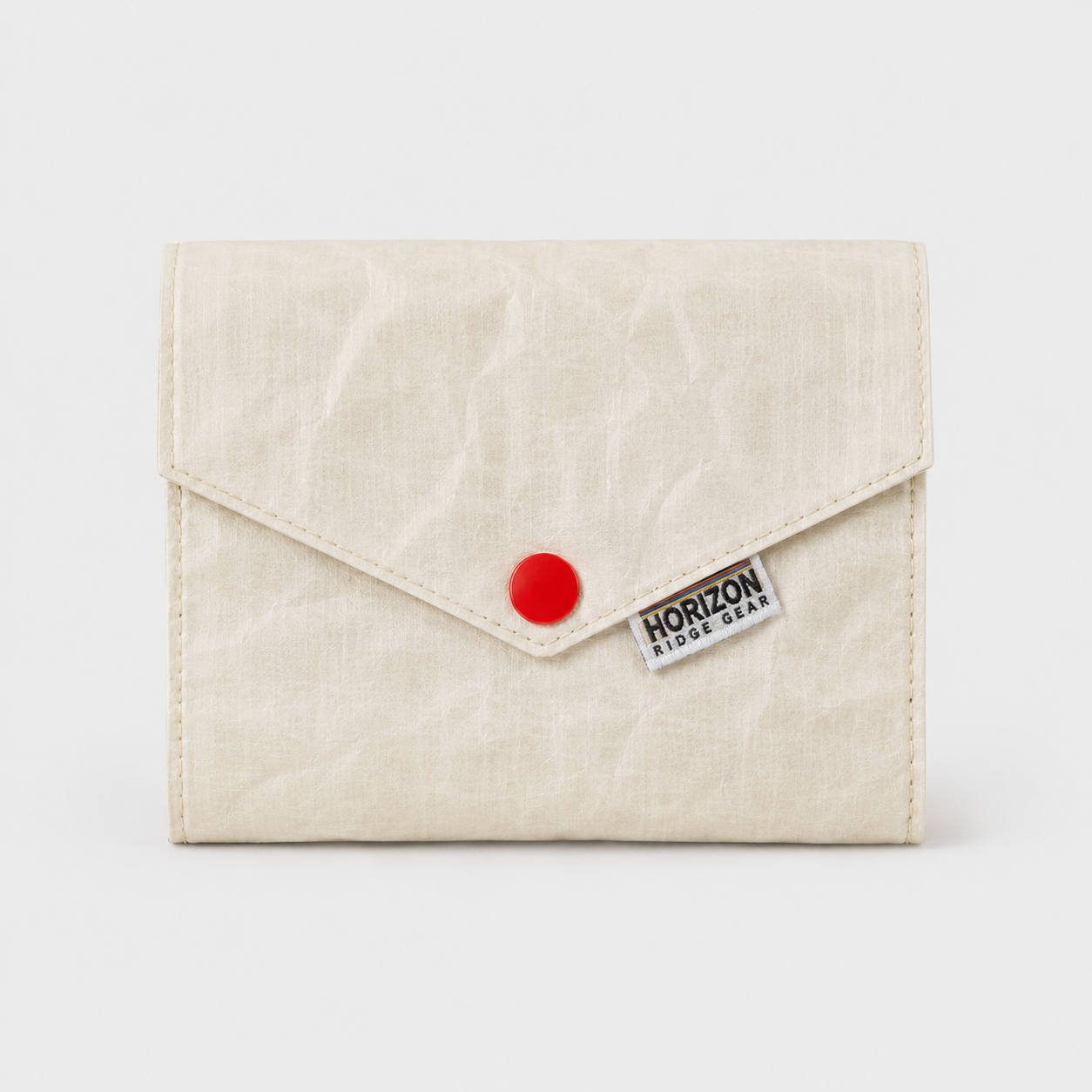 Off-White and Brick Red Dyneema DCH minimalist card wallet
