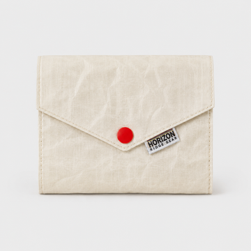 Off-White and Brick Red Dyneema DCH minimalist card wallet