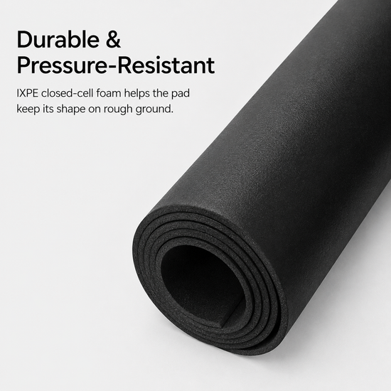 Durable pressure resistant IXPE closed cell foam camping pad detail