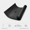 Black IXPE closed cell foam ground pad size L 3 mm 192 x 63.5 cm 120 g