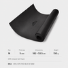 Black IXPE closed cell foam ground pad size M 5 mm 182 x 53.5 cm 150 g