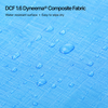 Dyneema DCF 1.6 fabric close up with water droplets