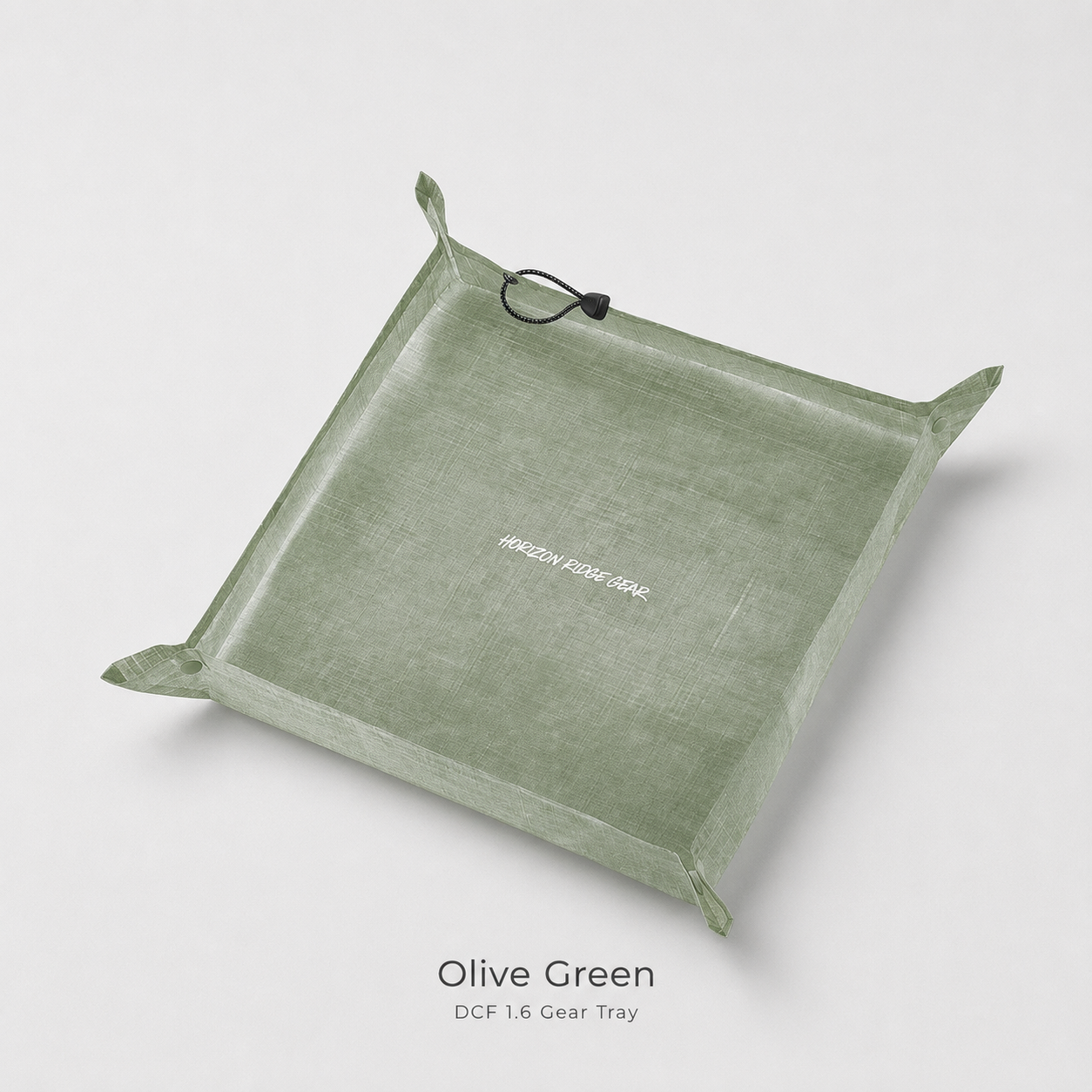 Moss Green Dyneema DCF 1.6 ultralight camp organizer tray