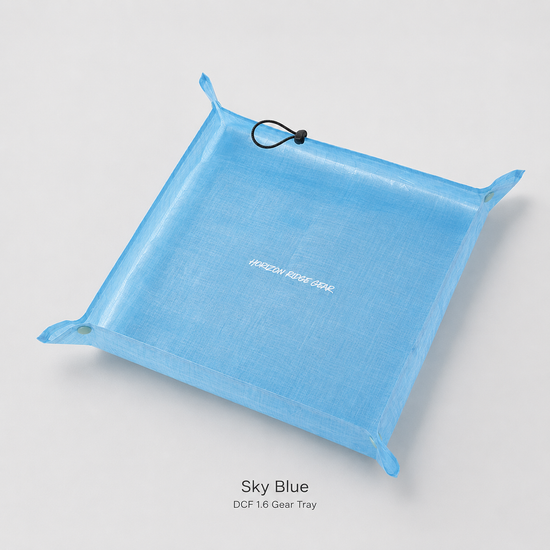 Sky Blue Dyneema DCF 1.6 ultralight gear tray 32 by 32 cm